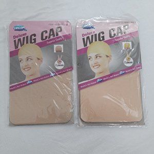 Wig Cap Deluxe 2 Pack Beige dream deluxe